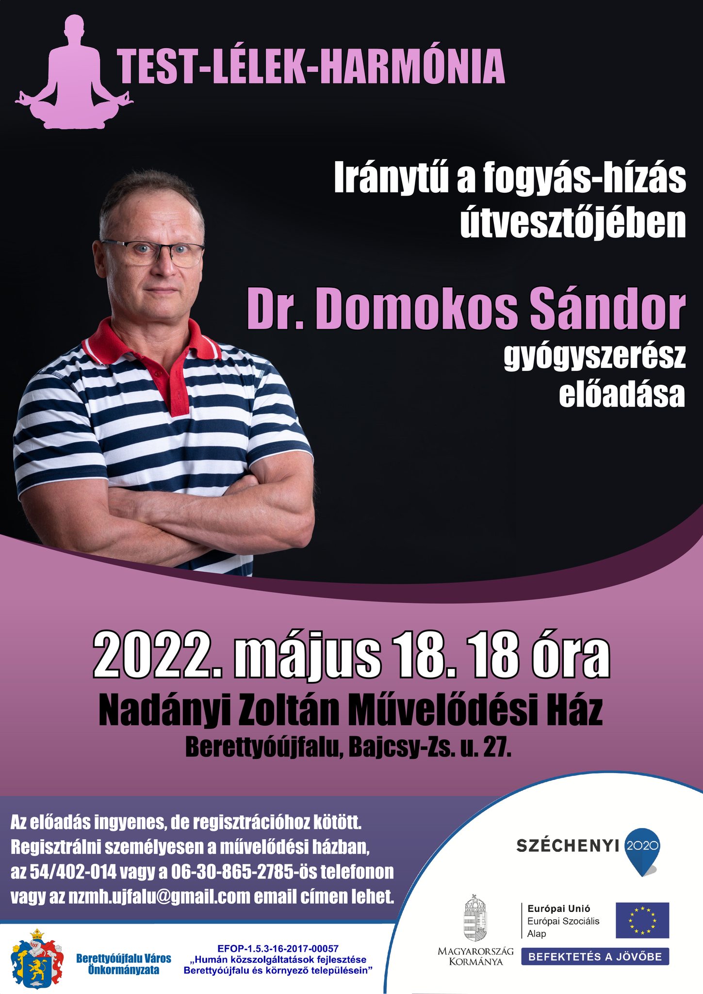 Iránytű a fogyás-hízás útvesztőjében - Dr. Domokos Sándor gyógyszerész előadása