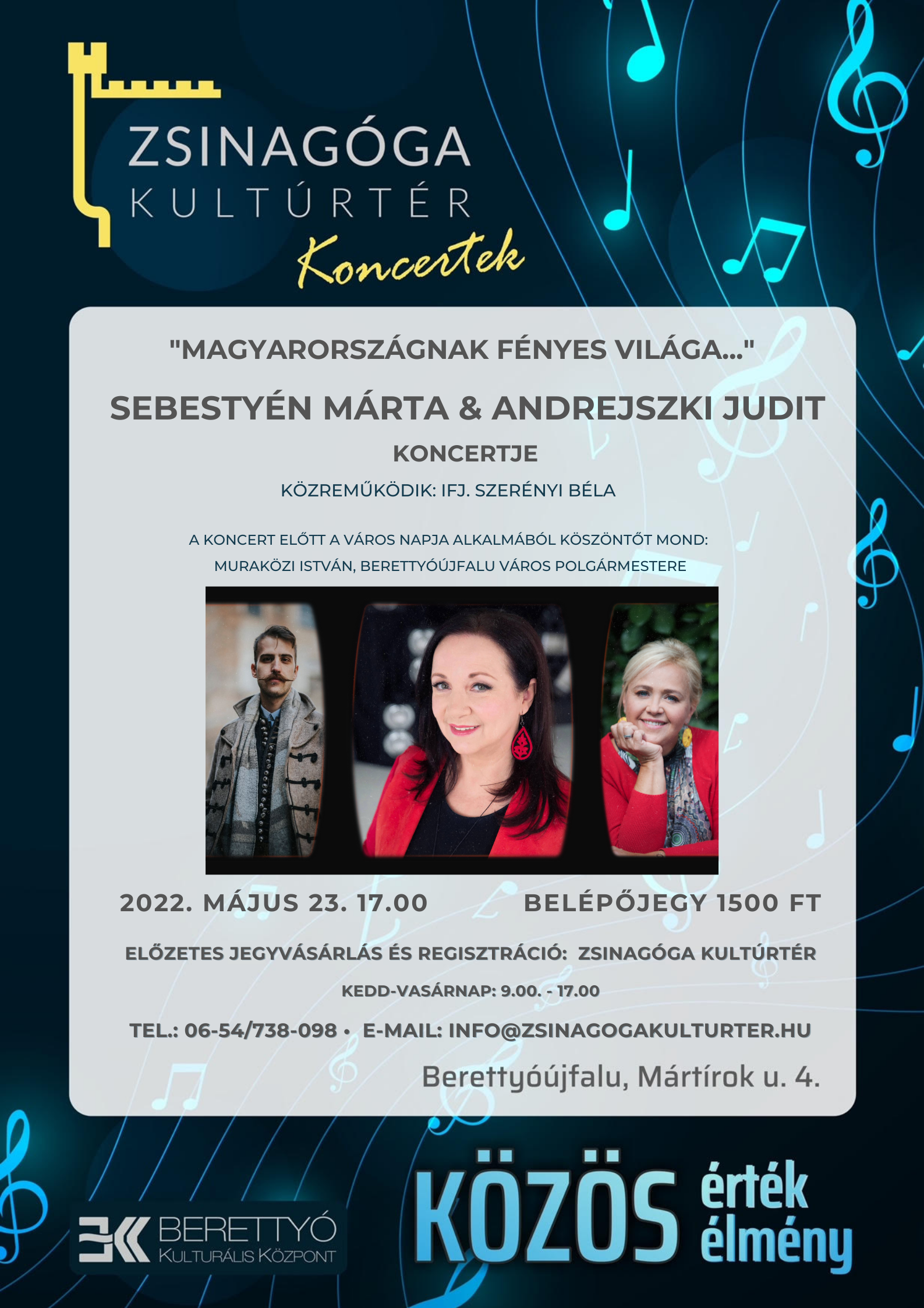 Zsinagóga Koncertek - Sebestyén Márta & Andrejszki Judit koncertje
